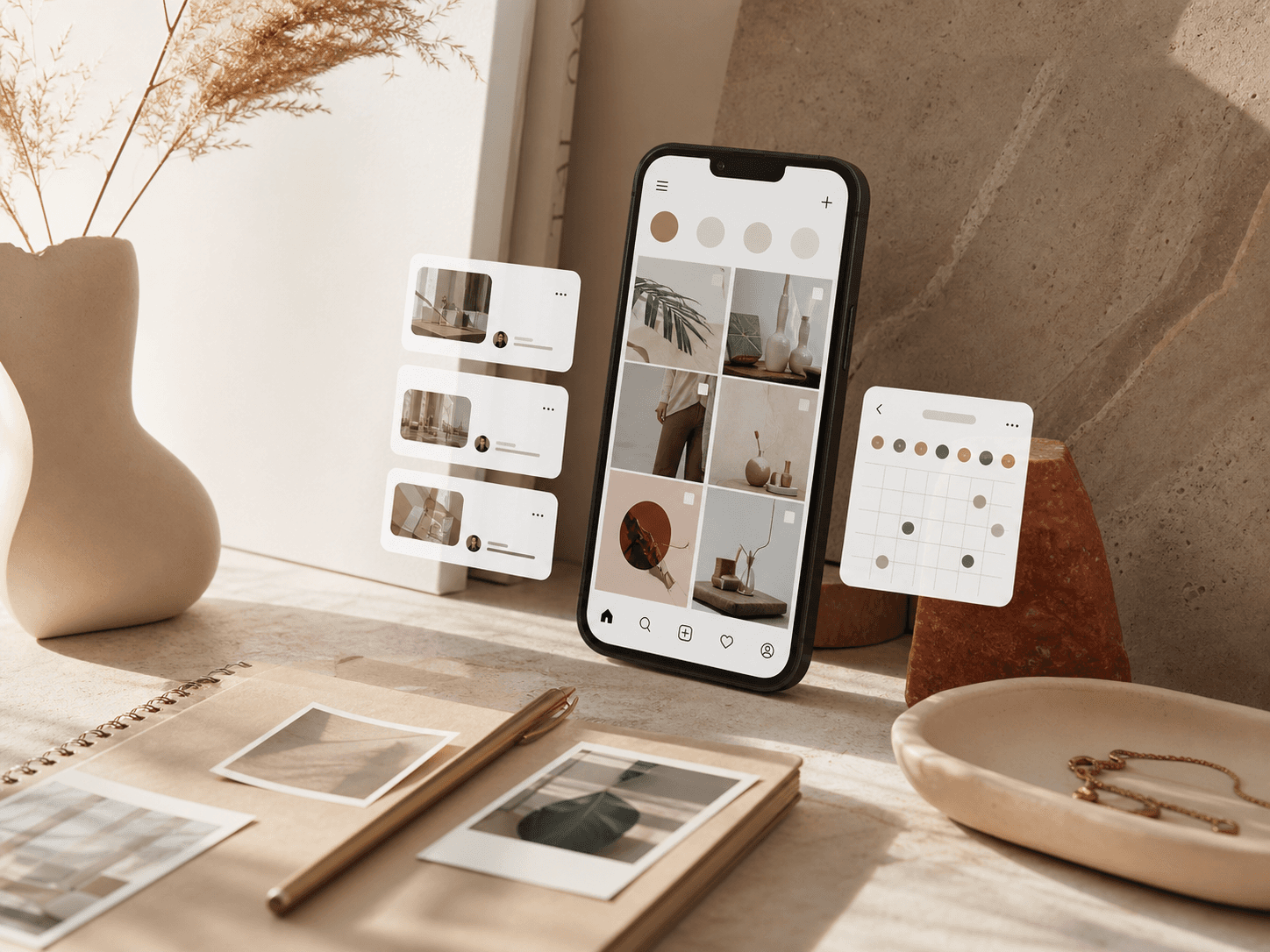 Visual editoriale per gestione social media e community